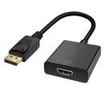 DisplayPort 公頭轉 HDMI 母頭轉接線，長度：20厘米，DP 公頭轉 HDMI 母頭