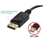 DisplayPort 公頭轉 DVI 24+1 母頭轉接線，長度：20厘米，DP 公頭轉 DVI 24+1 母頭