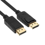 DisplayPort 公頭轉 DisplayPort 公頭線，長度：1.8米，DP 轉 DP 公頭（金屬鍍金）