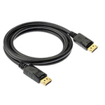 DisplayPort 公頭轉 DisplayPort 公頭線，長度：1.8米，DP 轉 DP 公頭（金屬鍍金）