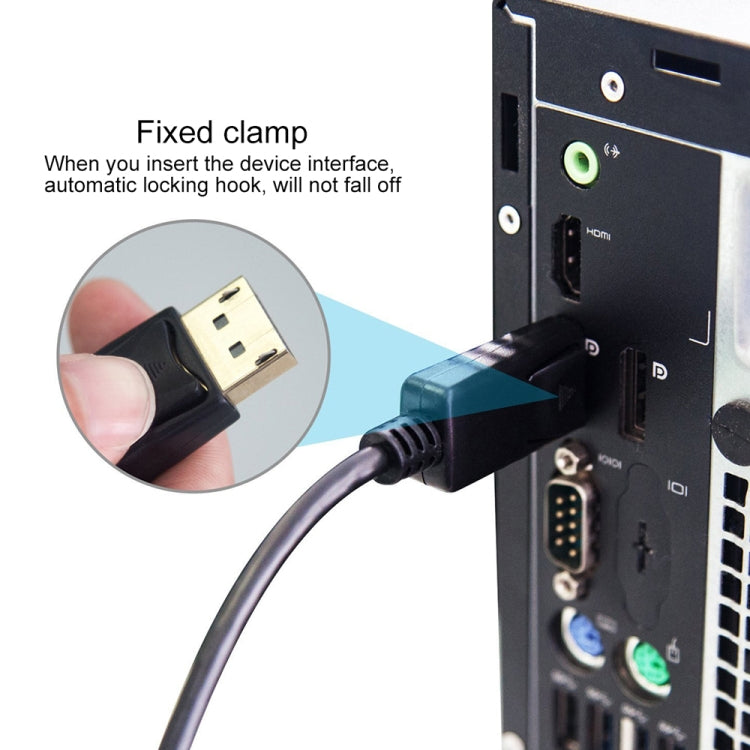 DisplayPort 公頭轉 DisplayPort 公頭線，長度：1.8米，DP 轉 DP 公頭（金屬鍍金）