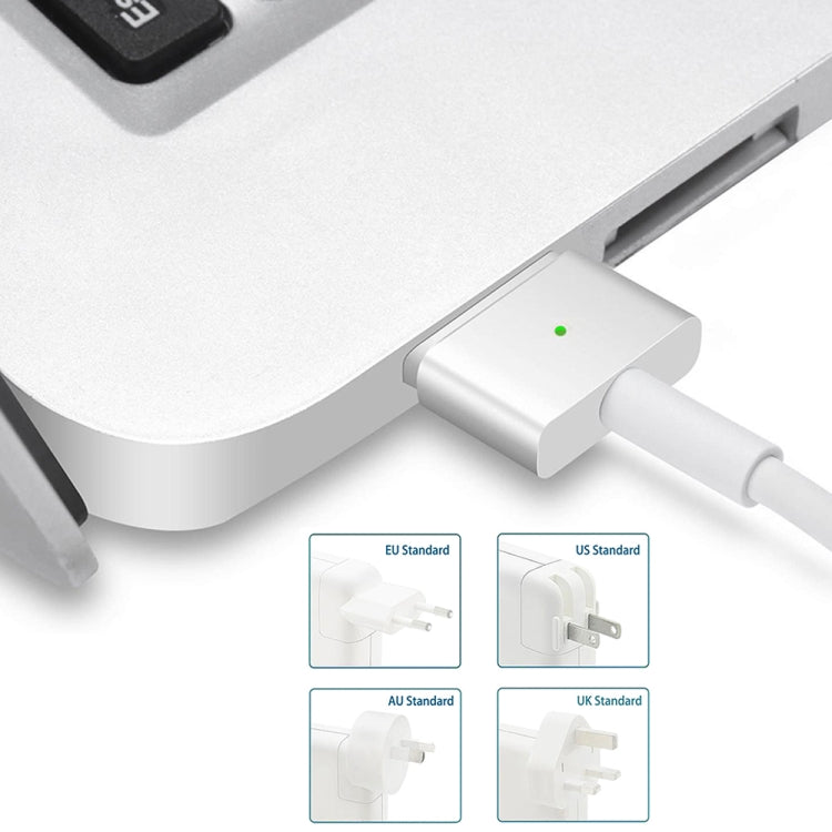 A1424 85W 20V 4.25A 5針 MagSafe 2 電源轉接器，適用於 MacBook，線長：1.6米，美規插頭，85W 美規插頭