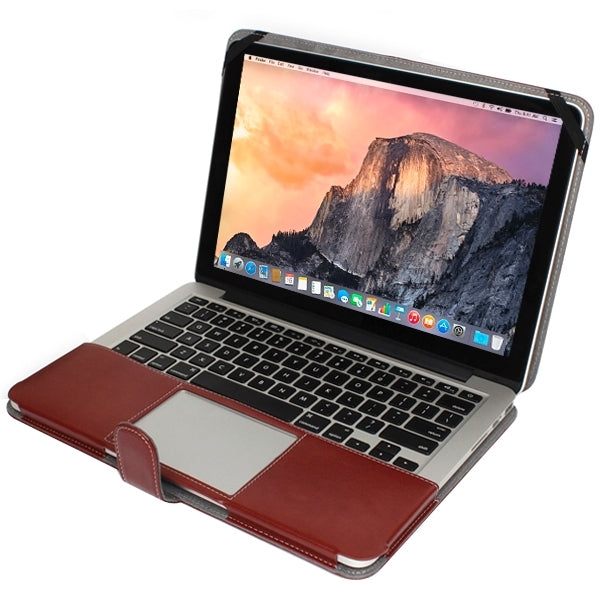 13.3 吋 MacBook Pro Retina 筆記型電腦皮革保護套，附按扣