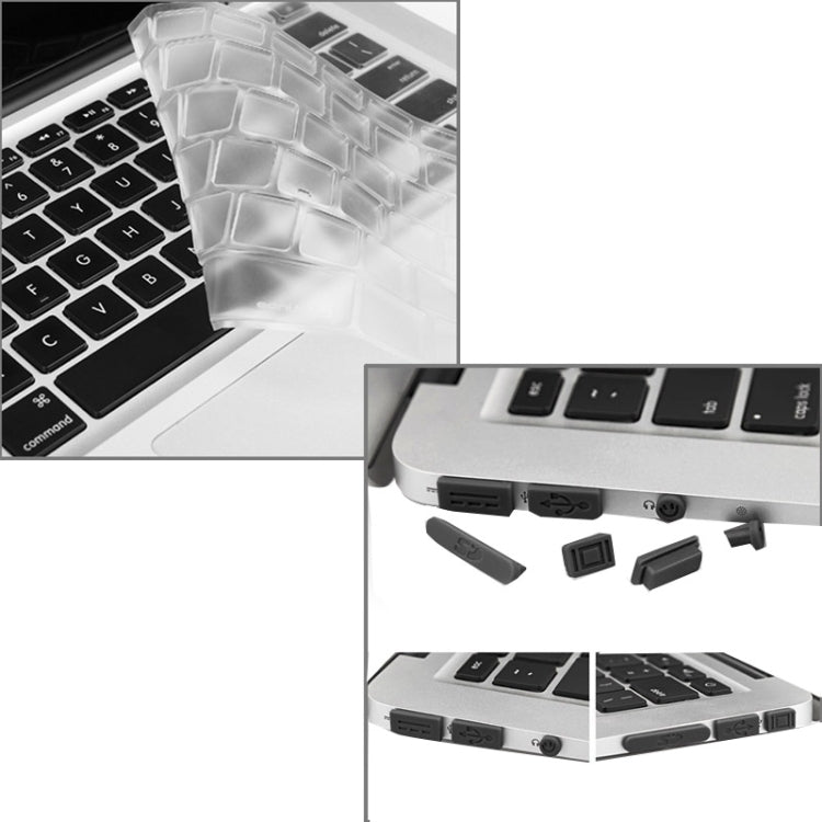 ENKAY 適用於 Macbook Air 11.6 吋（美版）/ A1370 / A1465 Hat-Prince 3 合 1 磨砂硬殼塑膠保護殼，附鍵盤護罩與接口防塵塞