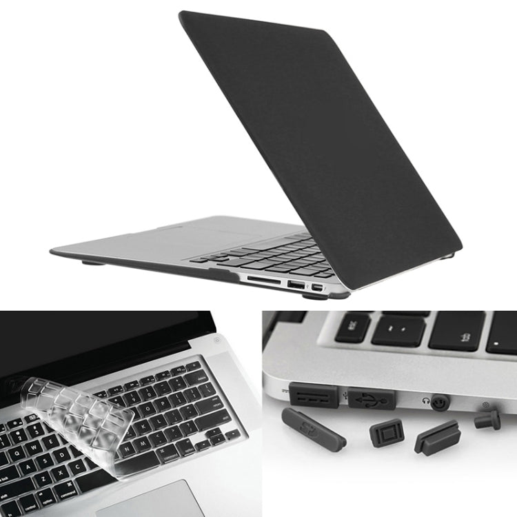 ENKAY 適用於 Macbook Air 11.6 吋（美版）/ A1370 / A1465 Hat-Prince 3 合 1 磨砂硬殼塑膠保護殼，附鍵盤護罩與接口防塵塞