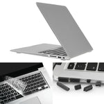 ENKAY 適用於 Macbook Air 11.6 吋（美版）/ A1370 / A1465 Hat-Prince 3 合 1 磨砂硬殼塑膠保護殼，附鍵盤護罩與接口防塵塞