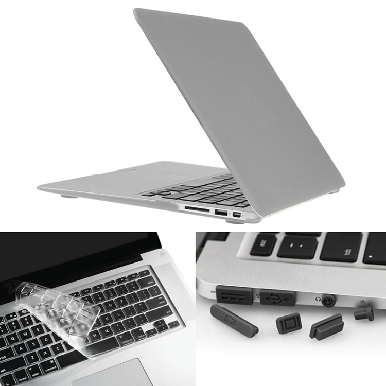 ENKAY 適用於 Macbook Air 11.6 吋（美版）/ A1370 / A1465 Hat-Prince 3 合 1 磨砂硬殼塑膠保護殼，附鍵盤護罩與接口防塵塞