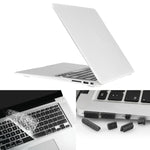ENKAY 適用於 Macbook Air 11.6 吋（美版）/ A1370 / A1465 Hat-Prince 3 合 1 磨砂硬殼塑膠保護殼，附鍵盤護罩與接口防塵塞
