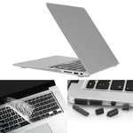 ENKAY 適用於 Macbook Air 13.3 吋（美版）/ A1369 / A1466 Hat-Prince 三合一磨砂硬殼保護套，含鍵盤保護膜及接口防塵塞