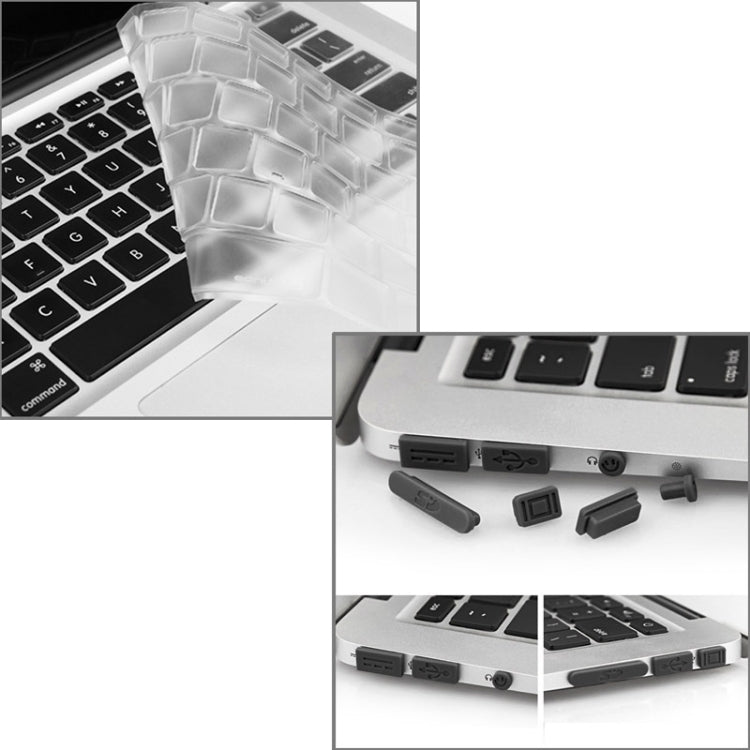 ENKAY 適用於 Macbook Air 13.3 吋（美版）/ A1369 / A1466 Hat-Prince 三合一磨砂硬殼保護套，含鍵盤保護膜及接口防塵塞