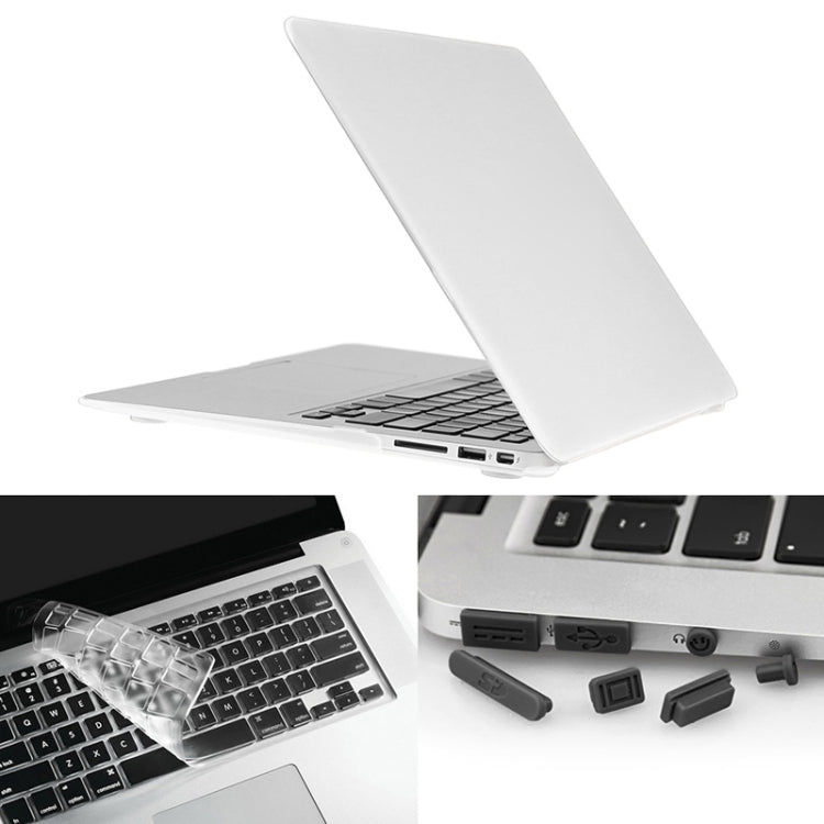 ENKAY 適用於 Macbook Air 13.3 吋（美版）/ A1369 / A1466 Hat-Prince 三合一磨砂硬殼保護套，含鍵盤保護膜及接口防塵塞