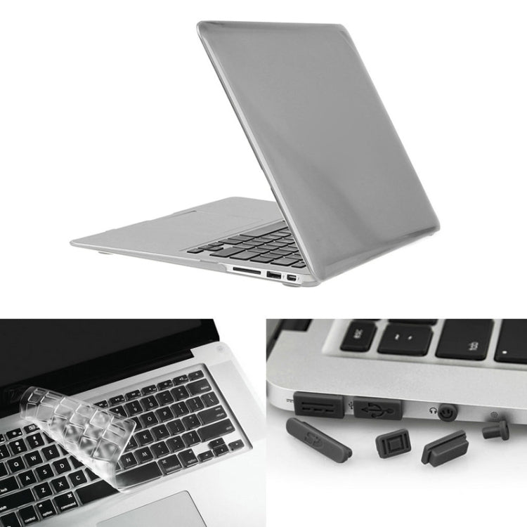ENKAY 適用於 Macbook Air 11.6 吋（美版）/ A1370 / A1465 Hat-Prince 3 合 1 水晶硬殼塑料保護殼，附鍵盤保護膜及接口防塵塞