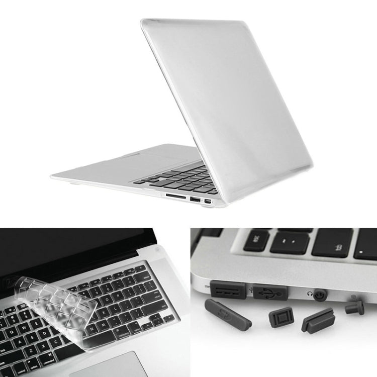 ENKAY 適用於 Macbook Air 11.6 吋（美版）/ A1370 / A1465 Hat-Prince 3 合 1 水晶硬殼塑料保護殼，附鍵盤保護膜及接口防塵塞