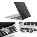 ENKAY 適用於 Macbook Air 13.3 吋（美版）/ A1369 / A1466 Hat-Prince 3 合 1 水晶硬殼塑膠保護殼，附鍵盤護罩及接口防塵塞