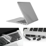 ENKAY 適用於 Macbook Air 13.3 吋（美版）/ A1369 / A1466 Hat-Prince 3 合 1 水晶硬殼塑膠保護殼，附鍵盤護罩及接口防塵塞