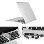 ENKAY 適用於 Macbook Air 13.3 吋（美版）/ A1369 / A1466 Hat-Prince 3 合 1 水晶硬殼塑膠保護殼，附鍵盤護罩及接口防塵塞