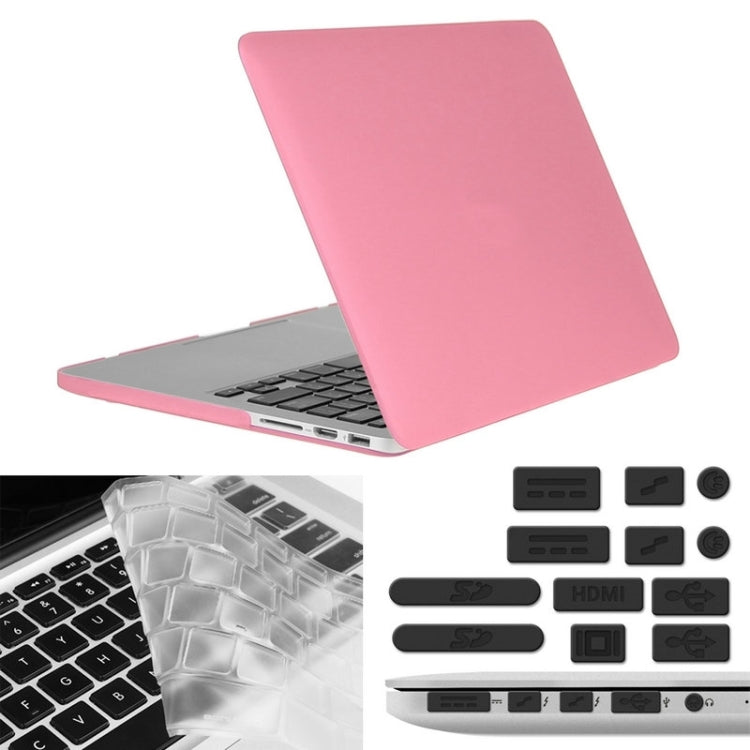 ENKAY 適用於 Macbook Pro Retina 15.4 吋（美版）/ A1398 Hat-Prince 三合一磨砂硬殼保護套，含鍵盤保護膜及接口防塵塞