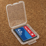 100 個透明塑膠儲存卡盒，適用於 Compact Flash 卡 / CF 卡，CF 卡