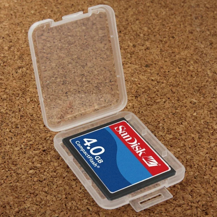 100 個透明塑膠儲存卡盒，適用於 Compact Flash 卡 / CF 卡，CF 卡