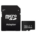 16GB 高速 Class 10 Micro SD(TF) 記憶卡，台灣製，寫入：8mb/s，讀取：12mb/s（100% 真實容量），16GB 裸卡