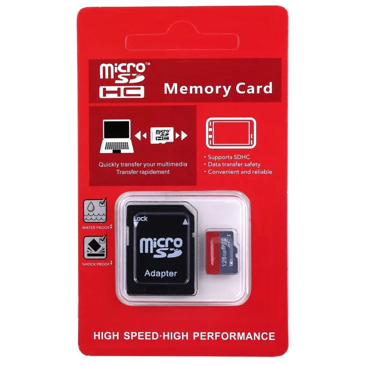 128GB高速Class 10 TF/Micro SDHC UHS-1(U1)記憶卡，寫入速度：15mb/s，讀取速度：30mb/s（100%實際容量），128GB