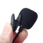 Car Audio Microphone 3.5mm Jack Plug Mic Stereo Mini Wired External Clip Microphone Player for Auto DVD Radio, Cable Length: 2.1m, Clip