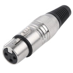 3 針 XLR 母頭麥克風連接器轉接器，母頭