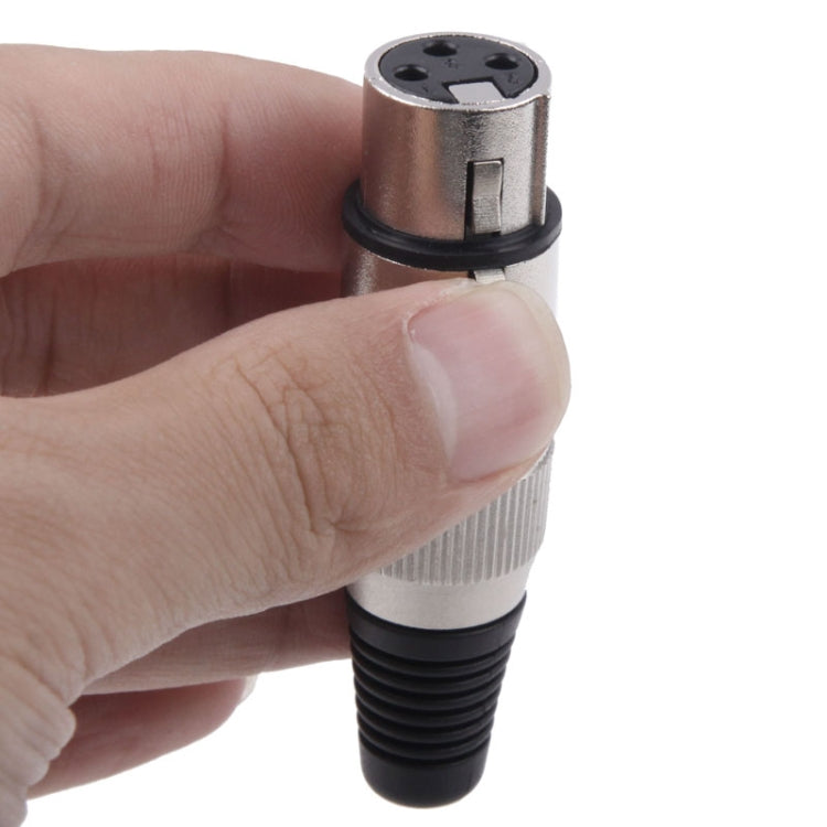 3 針 XLR 母頭麥克風連接器轉接器，母頭