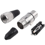 3 針 XLR 母頭麥克風連接器轉接器，母頭