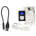 TF / Micro SD卡槽MP3播放器，帶LCD螢幕，金屬夾，帶LCD螢幕