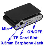 TF / Micro SD卡槽MP3播放器，帶LCD螢幕，金屬夾，帶LCD螢幕
