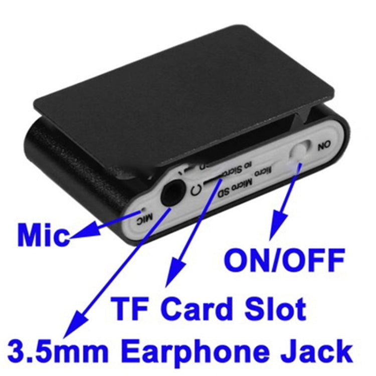 TF / Micro SD卡槽MP3播放器，帶LCD螢幕，金屬夾，帶LCD螢幕