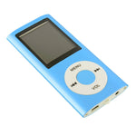 1.8吋TFT螢幕金屬MP4播放器，帶TF卡槽，支援錄音機、FM收音機、電子書和日曆，MP4播放器