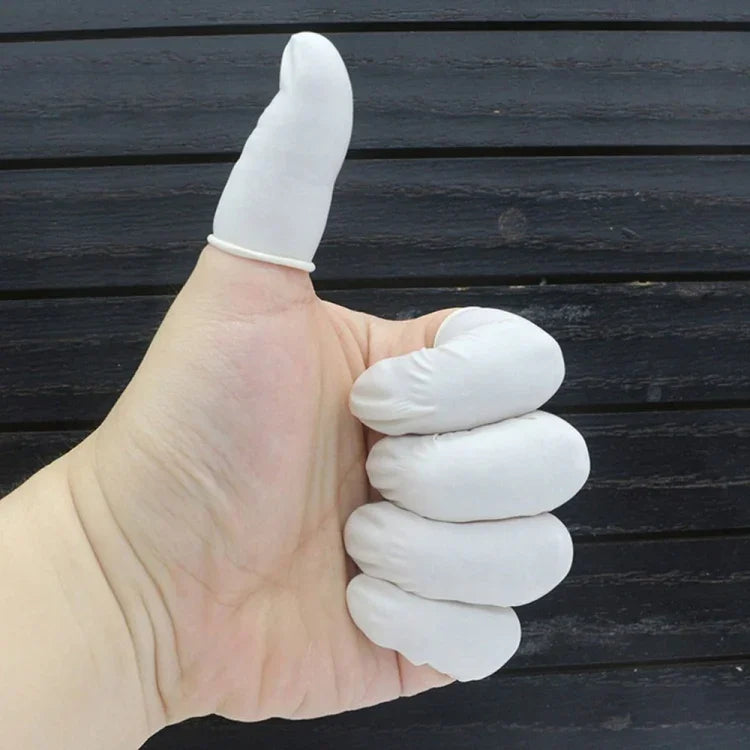 50片/袋乳膠防靜電指套，2x6cm