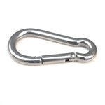 M5 不鏽鋼登山扣 彈簧鉤 多功能登山扣鎖 露營鉤繩，內徑：4.9mm，M5