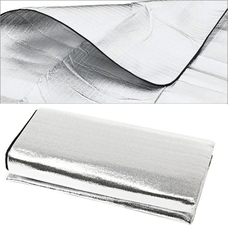 7mm加厚雙層鋁箔防潮墊 / 露營睡墊，尺寸：200cm x 200cm，200cm x 200cm 鋁箔