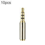 3.5mm 4 針音頻插頭轉 2.5mm 4 針轉接頭（10 個裝，價格為 10 個），3.5mm 公頭轉 2.5mm 母頭