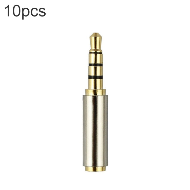 3.5mm 4 針音頻插頭轉 2.5mm 4 針轉接頭（10 個裝，價格為 10 個），3.5mm 公頭轉 2.5mm 母頭