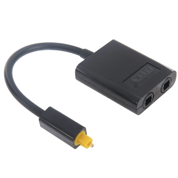 EMK 數字 Toslink 光纖音頻分配器 1 轉 2 線纜轉接器，適用於 DVD 播放器，1 轉 2