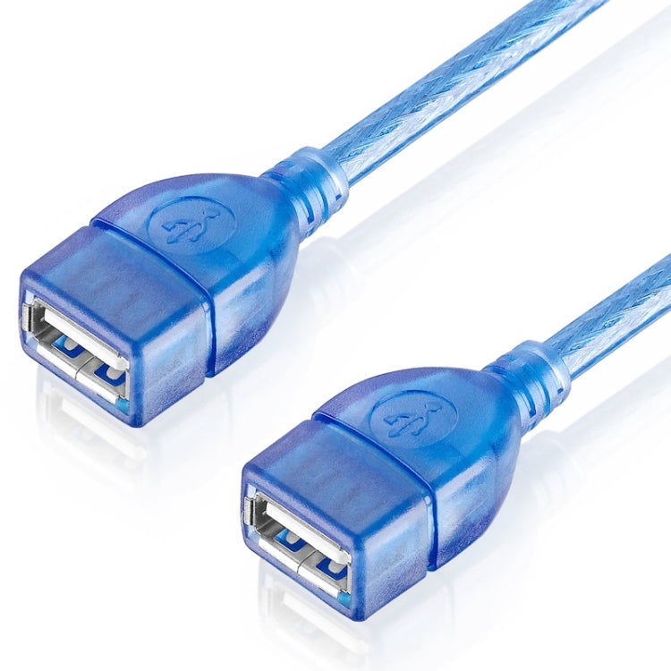 USB 2.0 Type A 母對母 AF/AF 線，長度：30cm，USB AF，30cm（藍色）