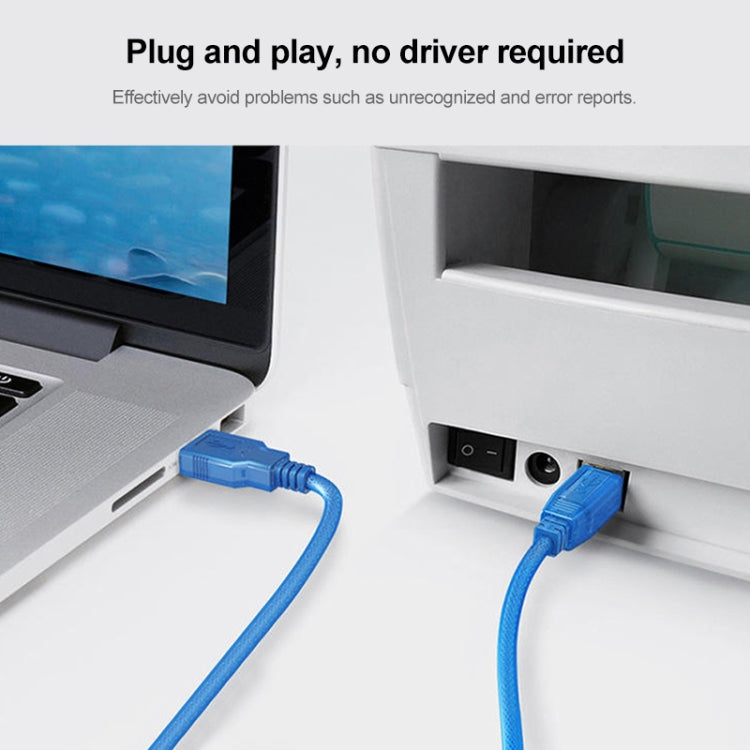 USB 2.0 印表機延長線 AM 對 BM，長度：1.8m，長度：1.8m