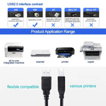 USB 2.0 印表機延長線 AM 對 BM，長度：3m，長度：3m