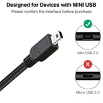 USB 2.0 AM 轉 Mini 5針 USB 線，長度：1.5m，USB 2.0 AM 轉 Mini 5針