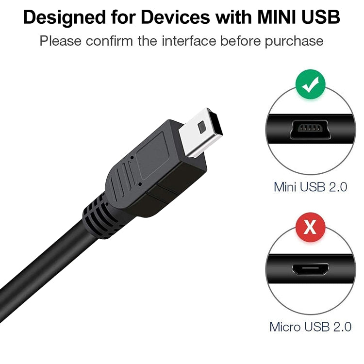USB 2.0 AM 轉 Mini 5針 USB 線，長度：1.5m，USB 2.0 AM 轉 Mini 5針