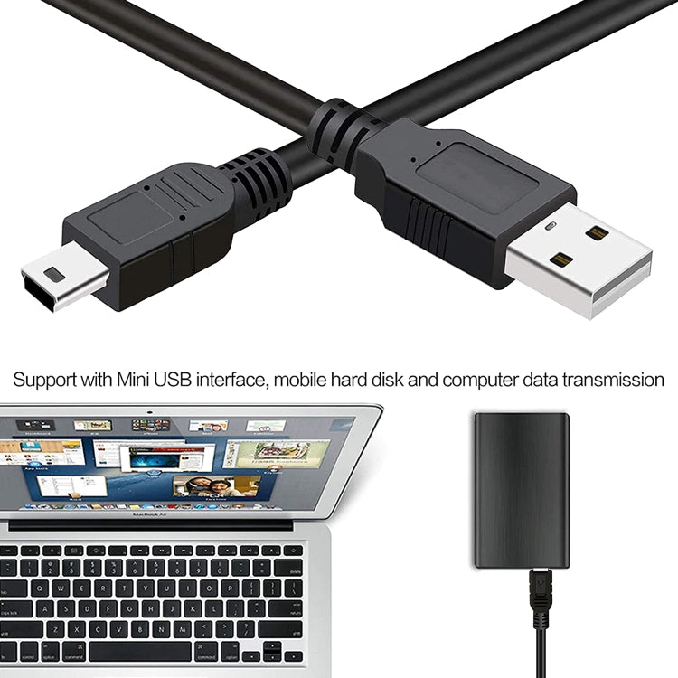 USB 2.0 AM 轉 Mini 5針 USB 線，長度：1.5m，USB 2.0 AM 轉 Mini 5針