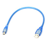 USB 2.0 AM 轉 Mini 5針 USB 線，長度：30.5cm