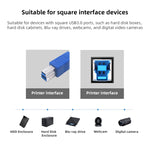 USB 3.0 A 公轉 B 公延長／數據傳輸／印表機線，長度：5m，長度：1.5m