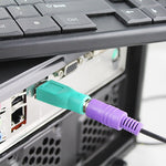 USB A 插頭轉 mini DIN6 母頭轉接器（PS/2 轉 USB），PS/2 母頭轉 USB 公頭