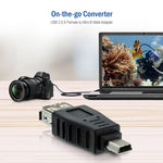 USB 2.0 母頭轉 Mini USB 5 針公頭轉接器（OTG 功能）