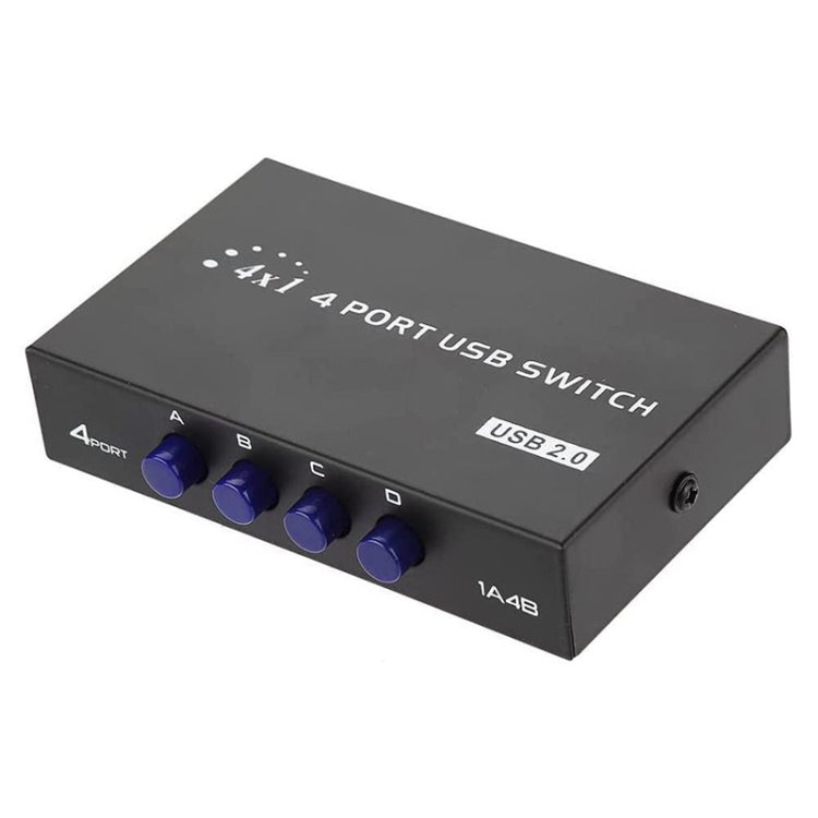 FENGJIE FJ-IA4B-C 4 埠高速 USB 2.0 按鍵切換器分享盒，適用 PC 電腦掃描器印表機，FENGJIE FJ-IA4B-C